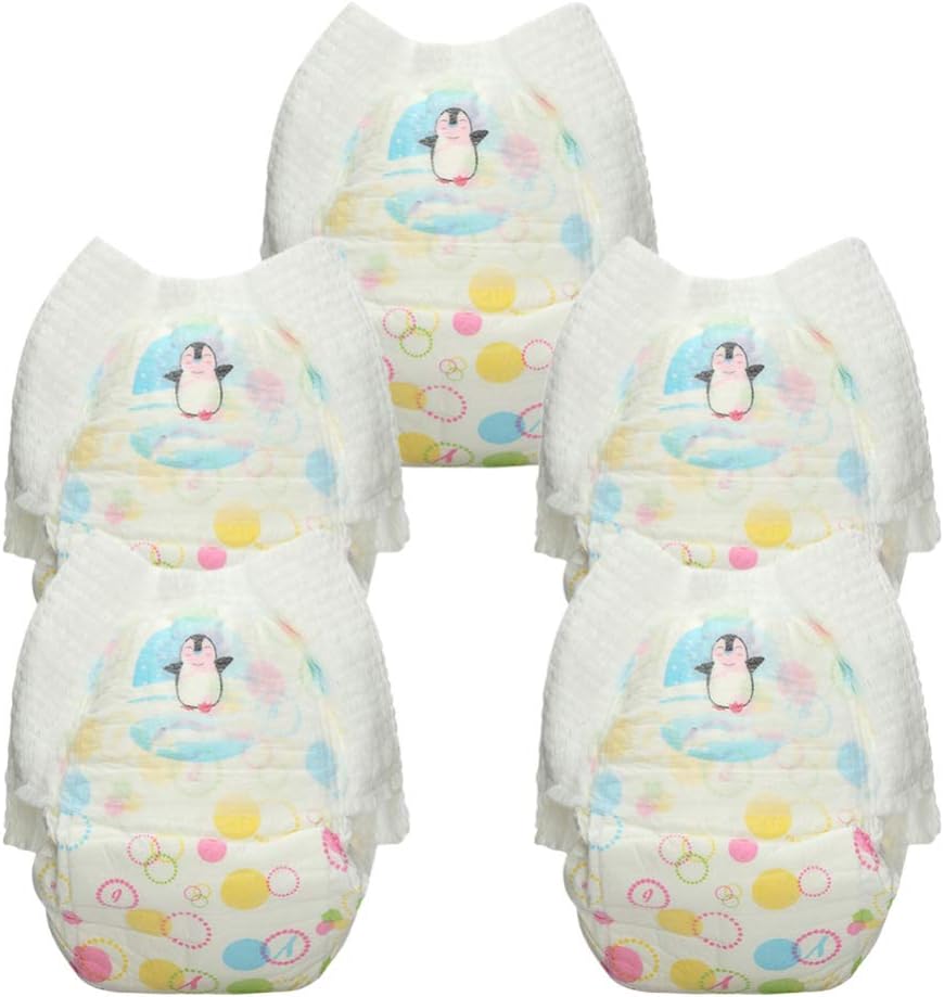 Healifty Diaper 5PCS Swim Diapers Disposable Little Swimmers Baby Diapers Swimming Pool Water Nappy Pants for Baby - Size XXL Swimming Trunks - Image 7